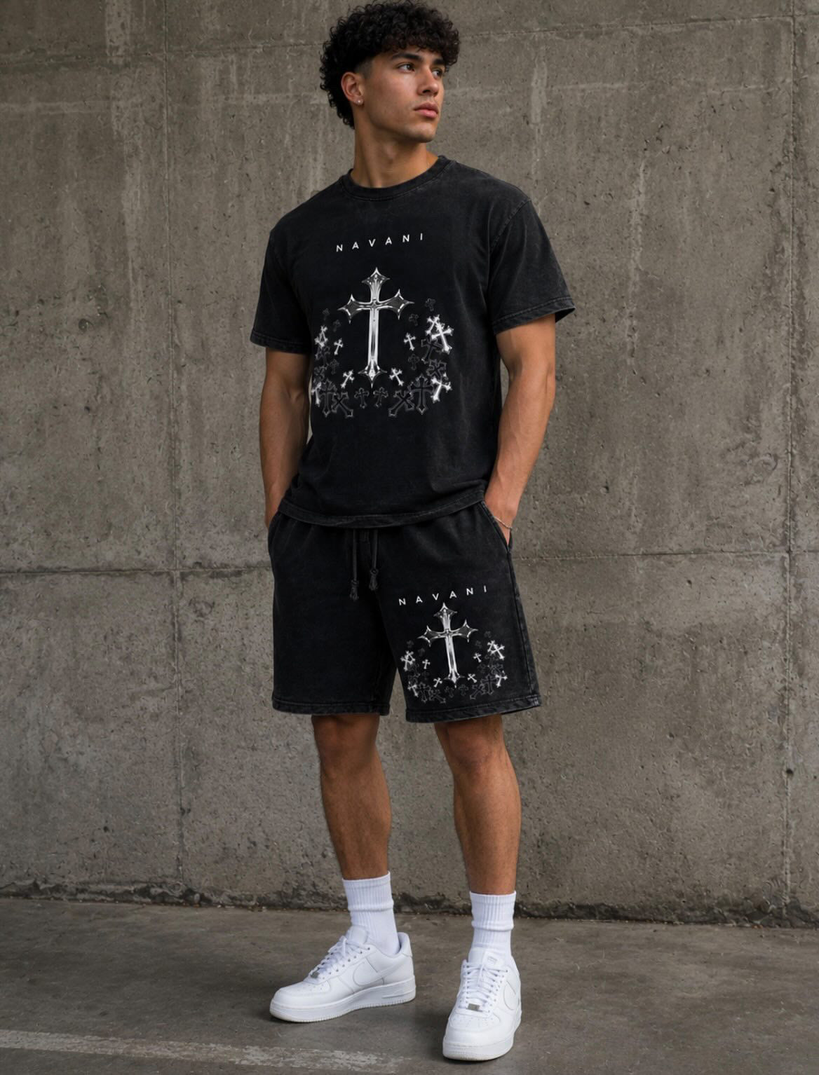 NAVANI Obsidian Saints Shorts