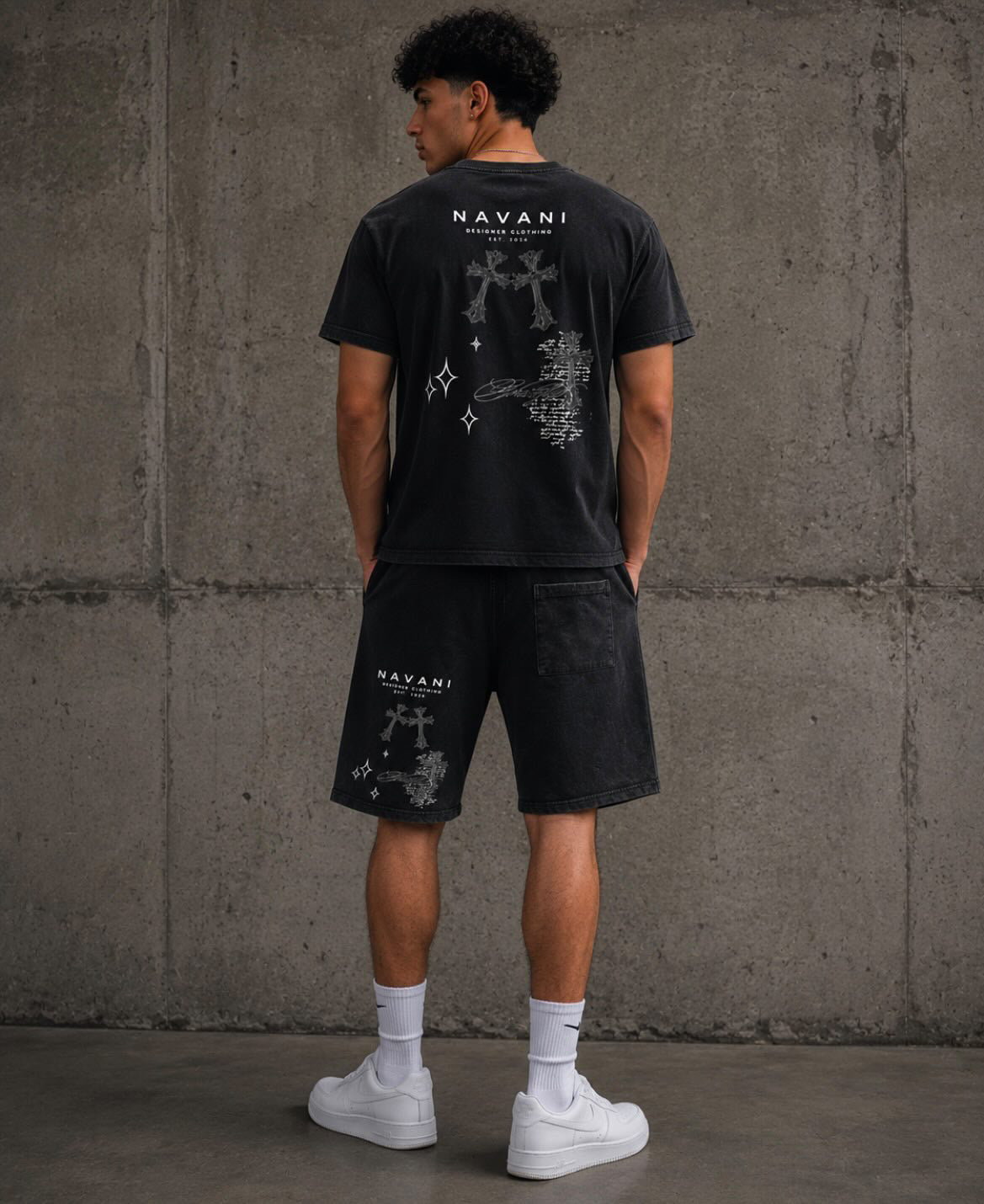 NAVANI Obsidian Saints Shorts