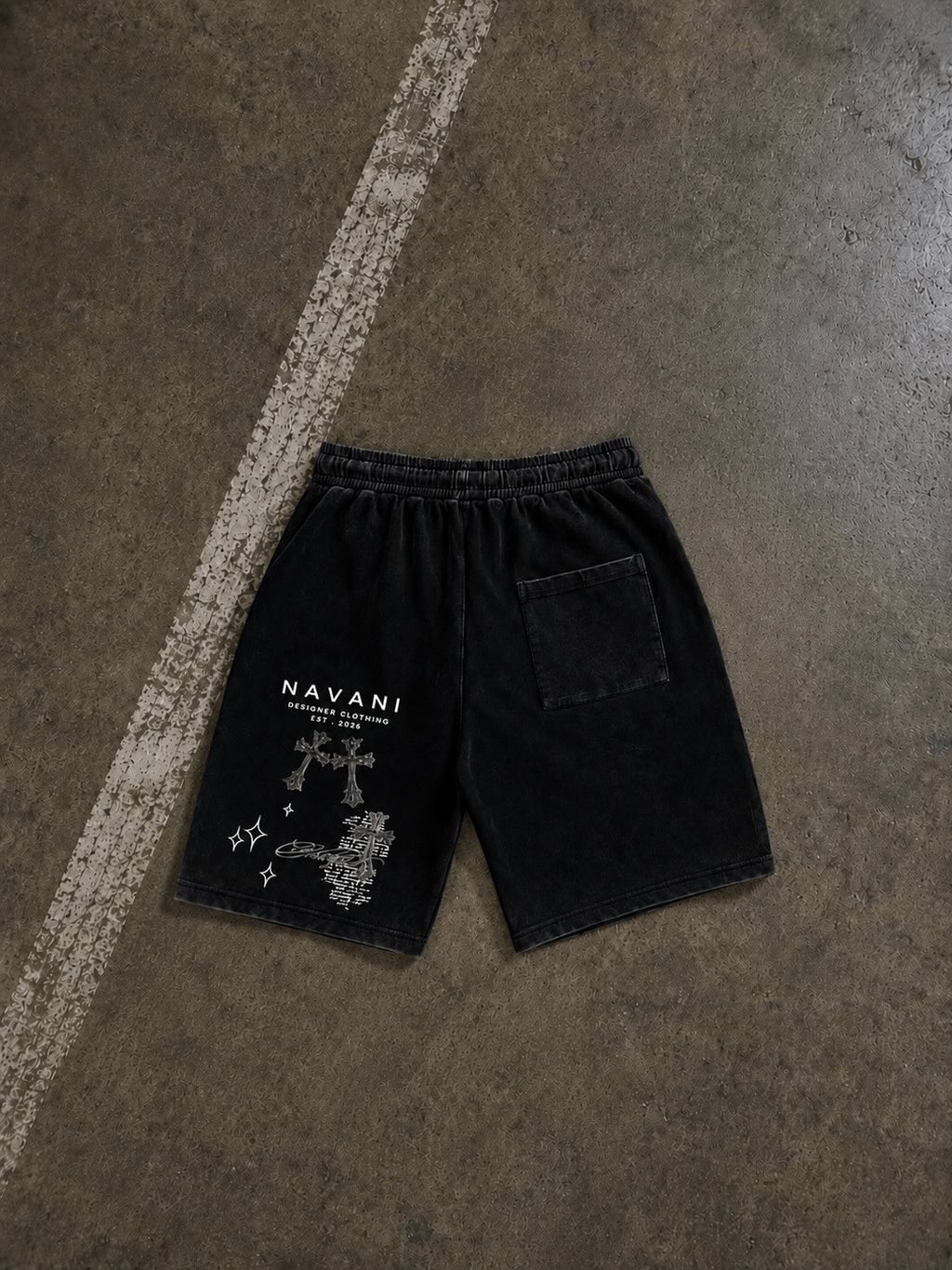 NAVANI Obsidian Saints Shorts
