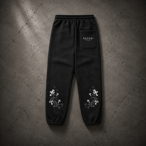 NAVANI men’s Vanta Black Tracksuit bottom’s
